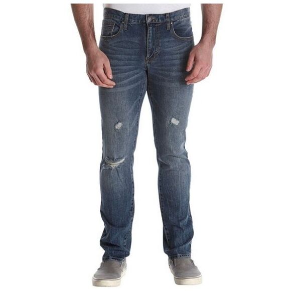 Retrofit Jeans Distressed Slim Fit Jeans Mens Size 34x32 - Picture 3 of 9